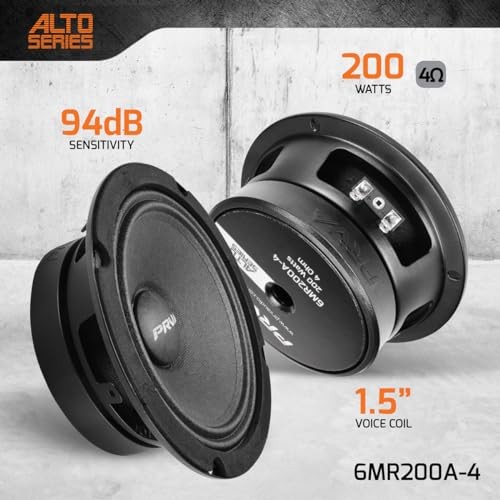 PRV 6.5” Mid Range 200 Watts 4 Ohms