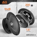 PRV 6.5” Mid Range 200 Watts 4 Ohms