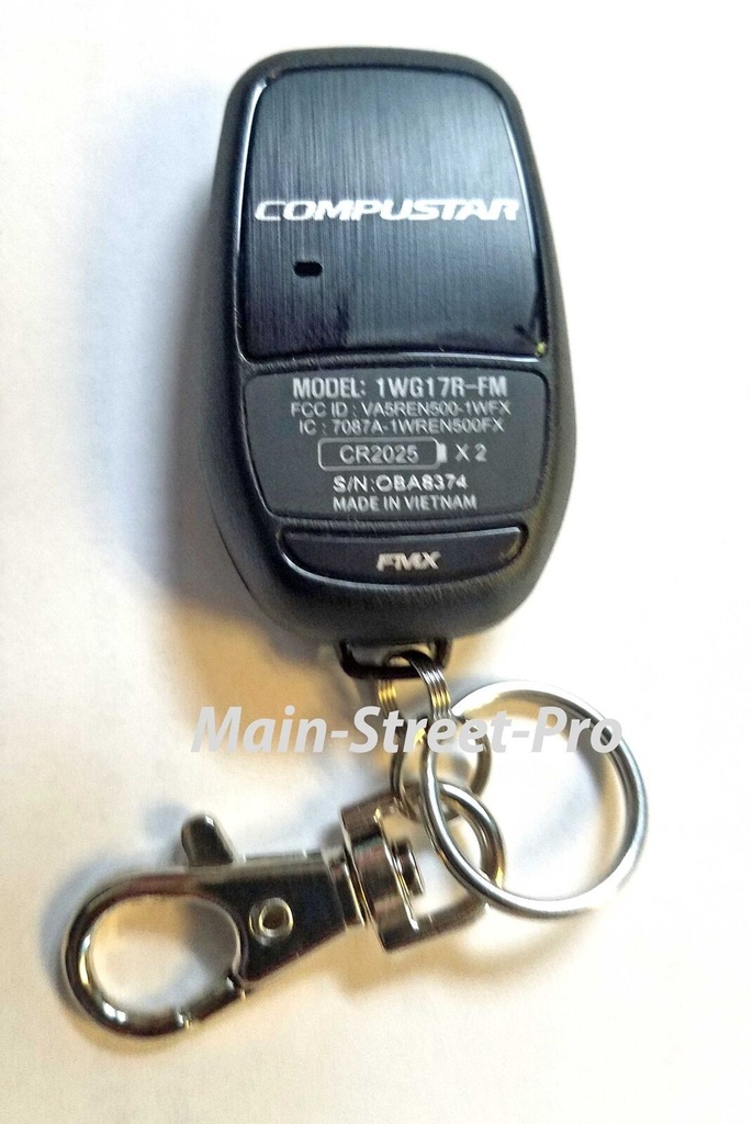 Compustar 1-Way G17 3B AM Replacement Remote
