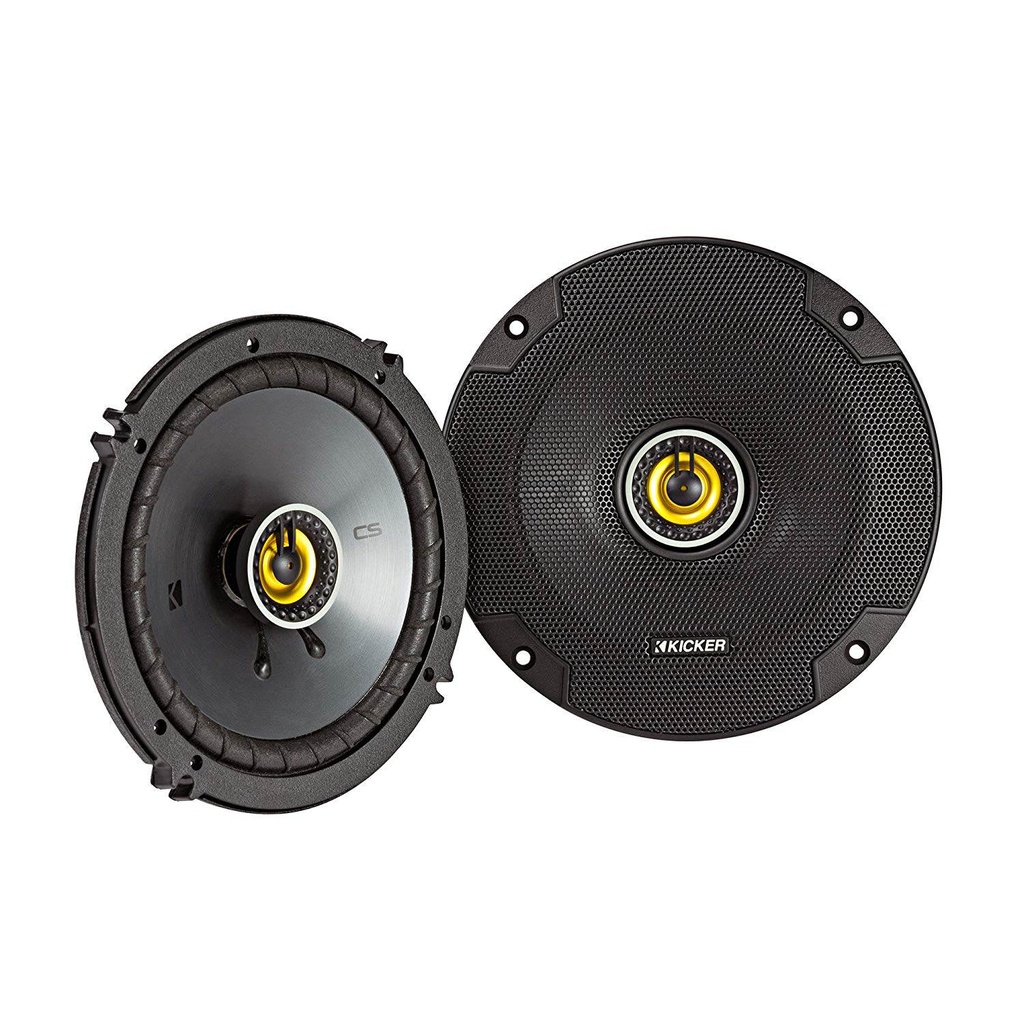 Kicker CSC65 6.5-Inch Coaxial Speakers, 4-Ohm