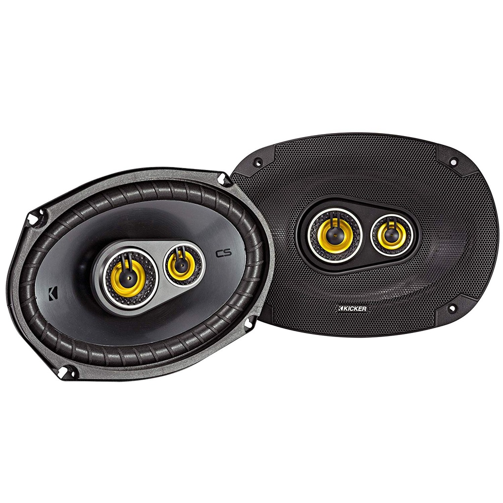 Kicker CSC693 6x9-Inch 3-Way Speakers, 4-Ohm