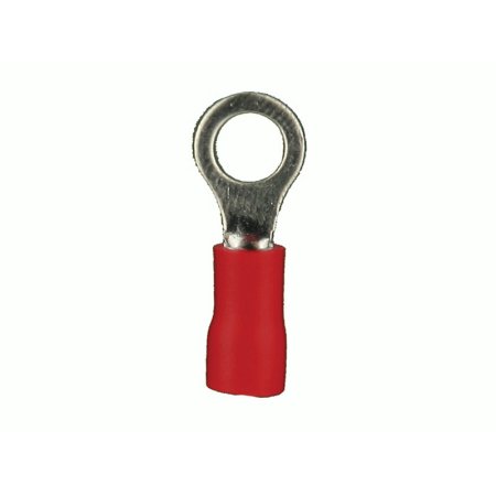 [RVRT10] Metra Install Bay Red Vinyl Ring Terminal 22-18 Gauge #10