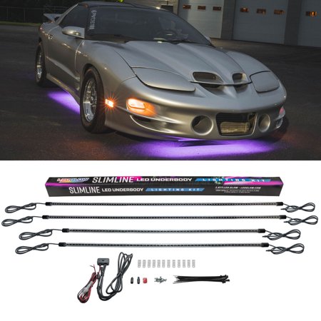 [LU-UB-SL-PU40.5] LEDGlow Purple Flexible Slimline Car Underbody Lighting Kit