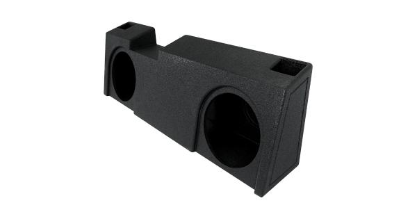 [QBGMC19210] QPower Dual 10" Ported Underseat Enclosure for GMC/Chevy 2019+ Crew & Double Cab