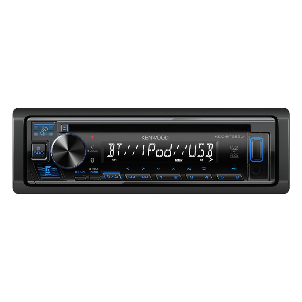 Kenwood SDIN CD Receiver with Bluetooth SWC