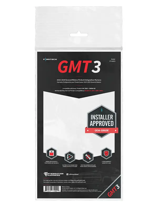 [FTI-GMT3] Firstech FTI-GMT3 T-Harness For GM Key / PTS Models 10+