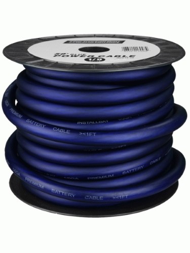 [IBPC10-50] Metra Install Bay Install Bay CCA Value Line Power Cable 0GA Blue - 50 Foot Coil