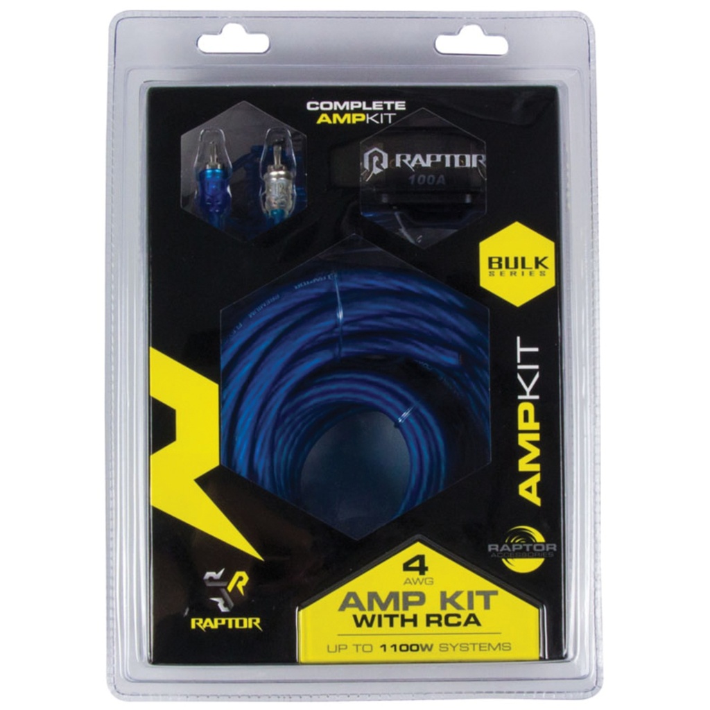 [R2AK4] Raptor R2AK4 R2 Bulk Series 4 AWG Amp Kit