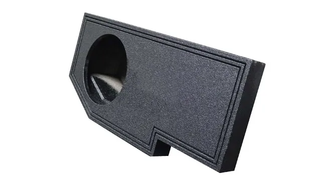 [SB202-110-BL] SPL Boxes Single 10" Sealed Enclosure, Dodge Quad Cab 2002-2018, Up-Firing, Bedliner Finish