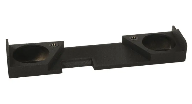 [SB144-212-BL] SPL Boxes Dual 12" Sealed Enclosure GM / Chevy 2014+ Double Cab Down-Firing, Bedliner Finish