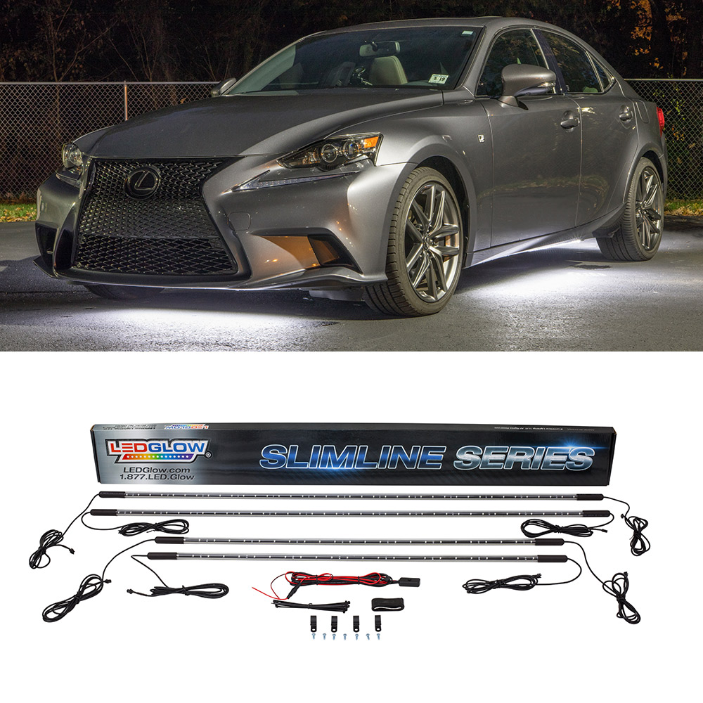 [LU-UB-SL-W60.5] LEDGlow White LED Flexible Slimline Truck Underbody Lighting Kit